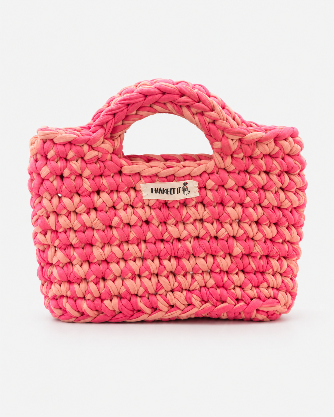 Häkeltasche Pink Sorbet