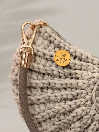 Muscheltasche Beige Braun